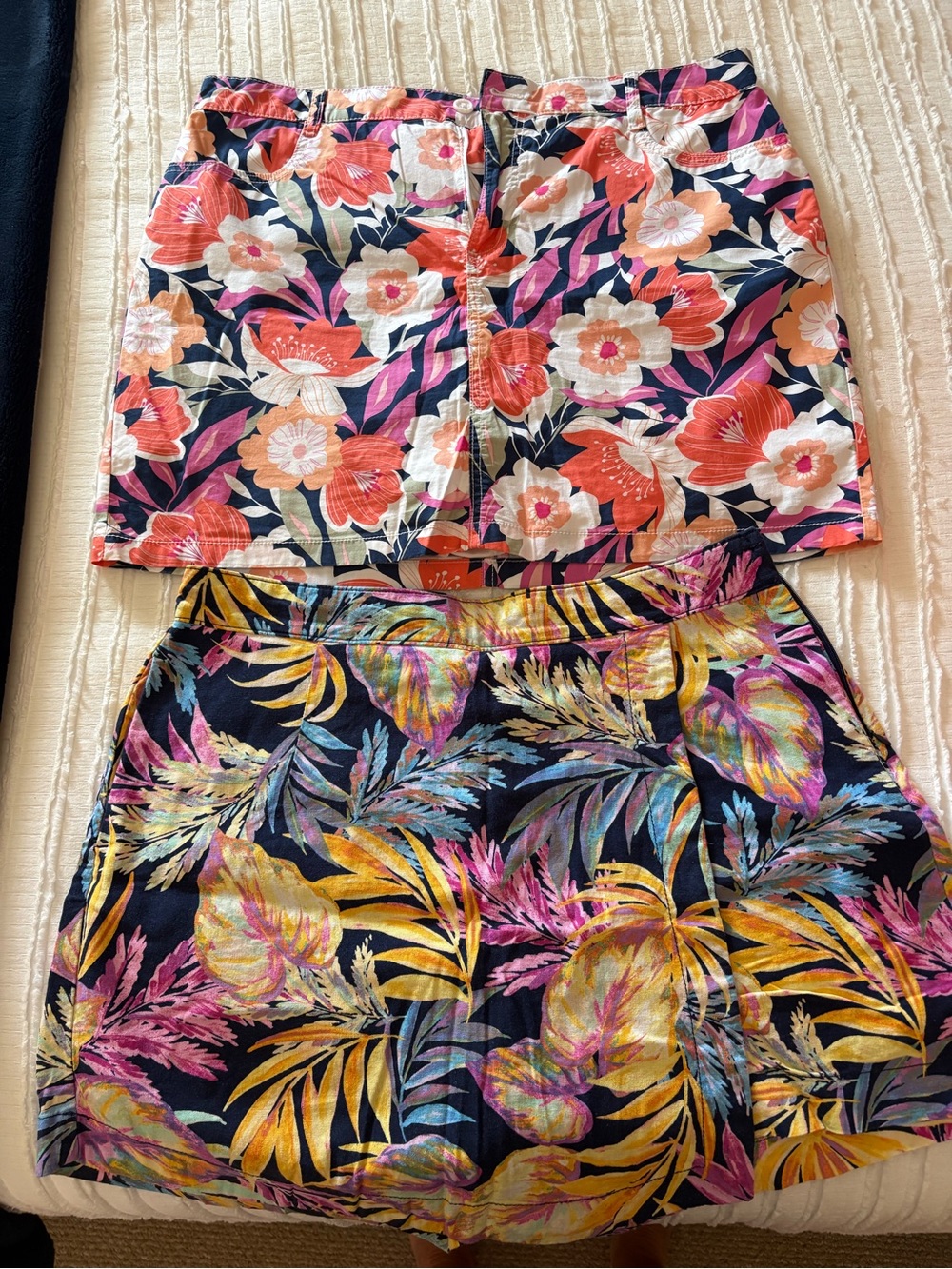 St. John's Bay Floral Print Women’s Skorts - Navy, Coral, Pink, Yellow